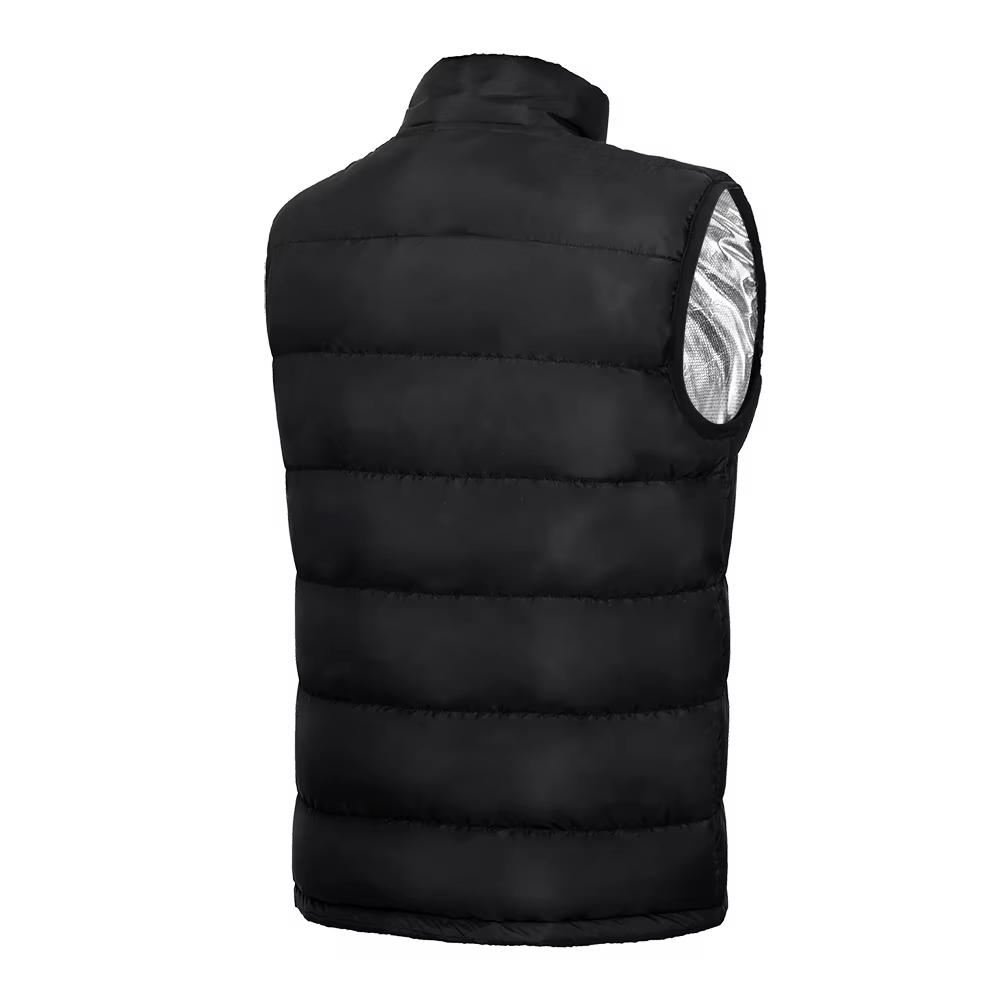 Gilet chauffant KOVAAH noir, vue de dos