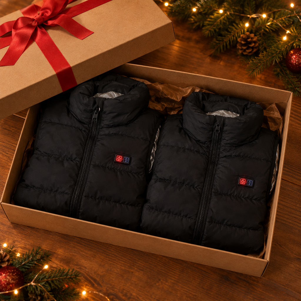 Pack de 2 gilets chauffants KOVAAH en coffret cadeau